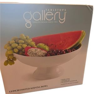 New white 14 inch white serving  bowl